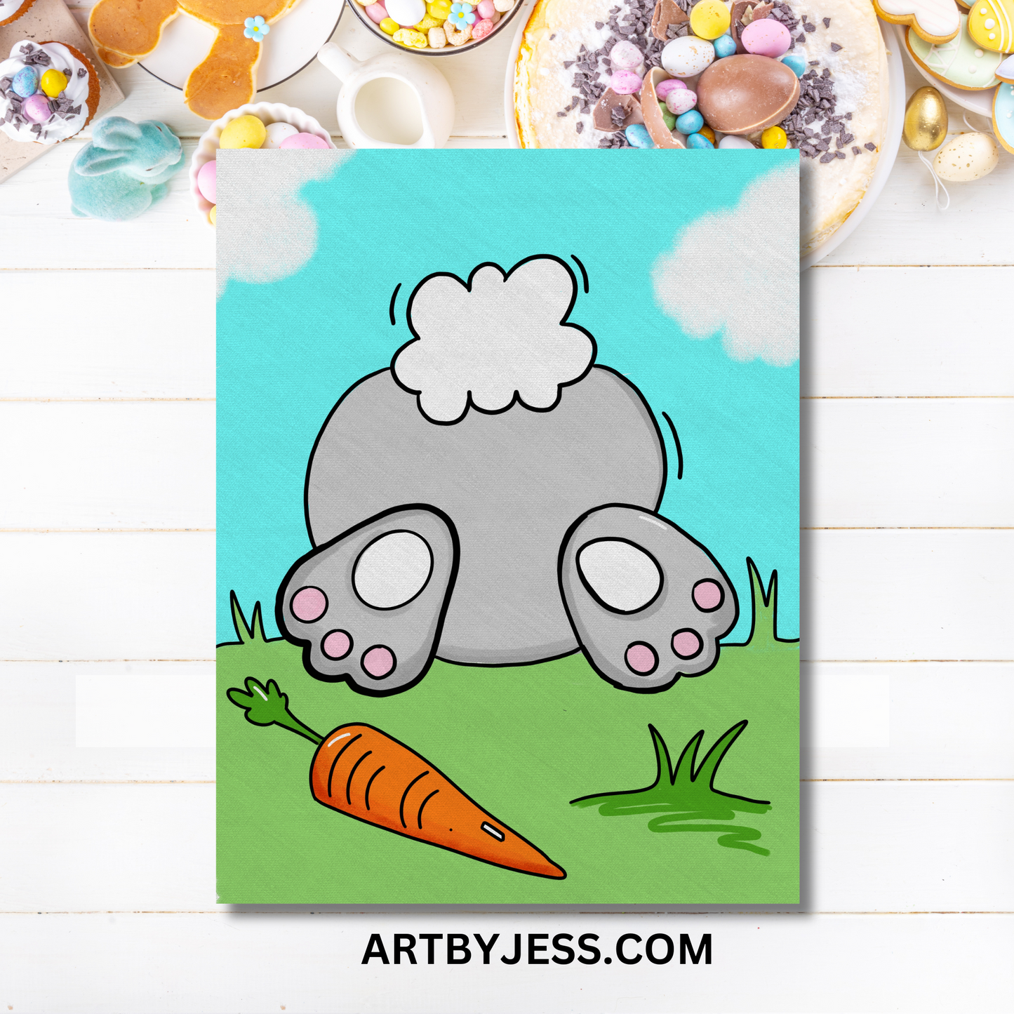 Easter Bunny Bum Paint Kit