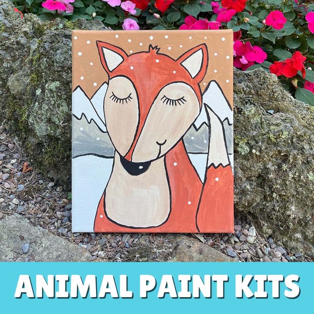 Animal themed paint kits