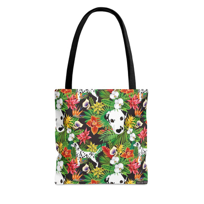 Dalmatian Tropical Floral Tote Bag