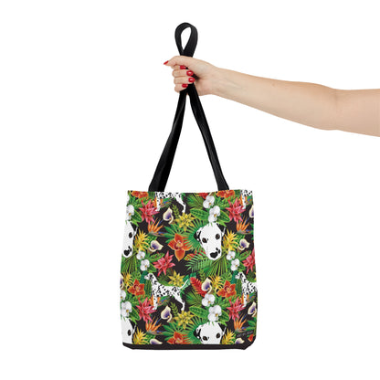 Dalmatian Tropical Floral Tote Bag