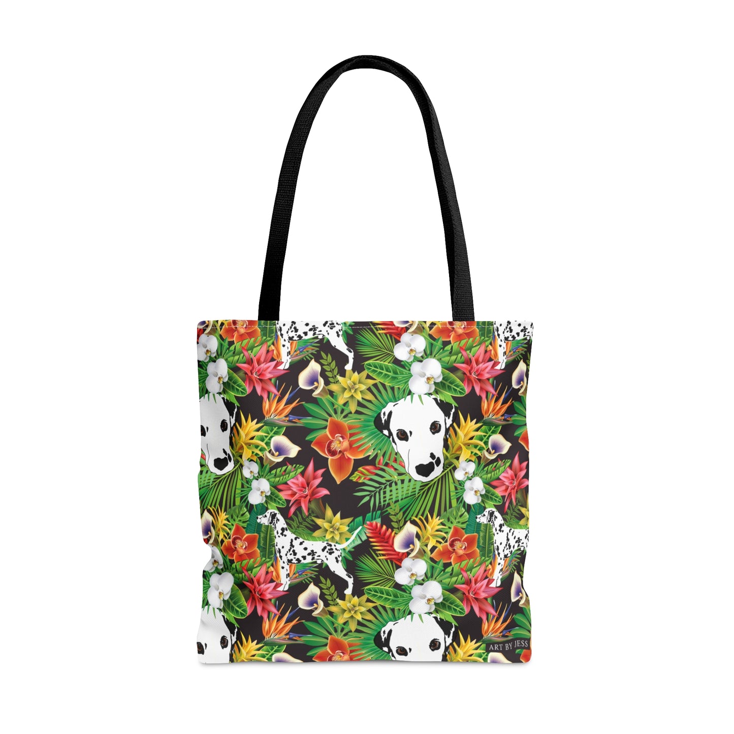 Dalmatian Tropical Floral Tote Bag