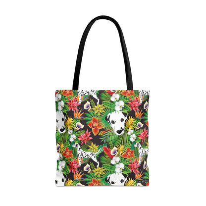 Dalmatian Tropical Floral Tote Bag