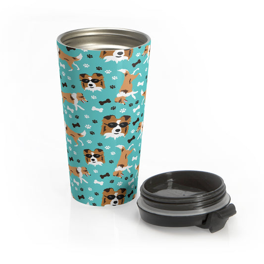 Sheltie Shetland Sheepdog Coffee Mug Tumbler