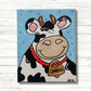 Cute Cow Canvas Template - Paint a Dairy Cow
