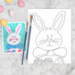 Easter Bunny Kids Canvas Art Paint Kit Activity