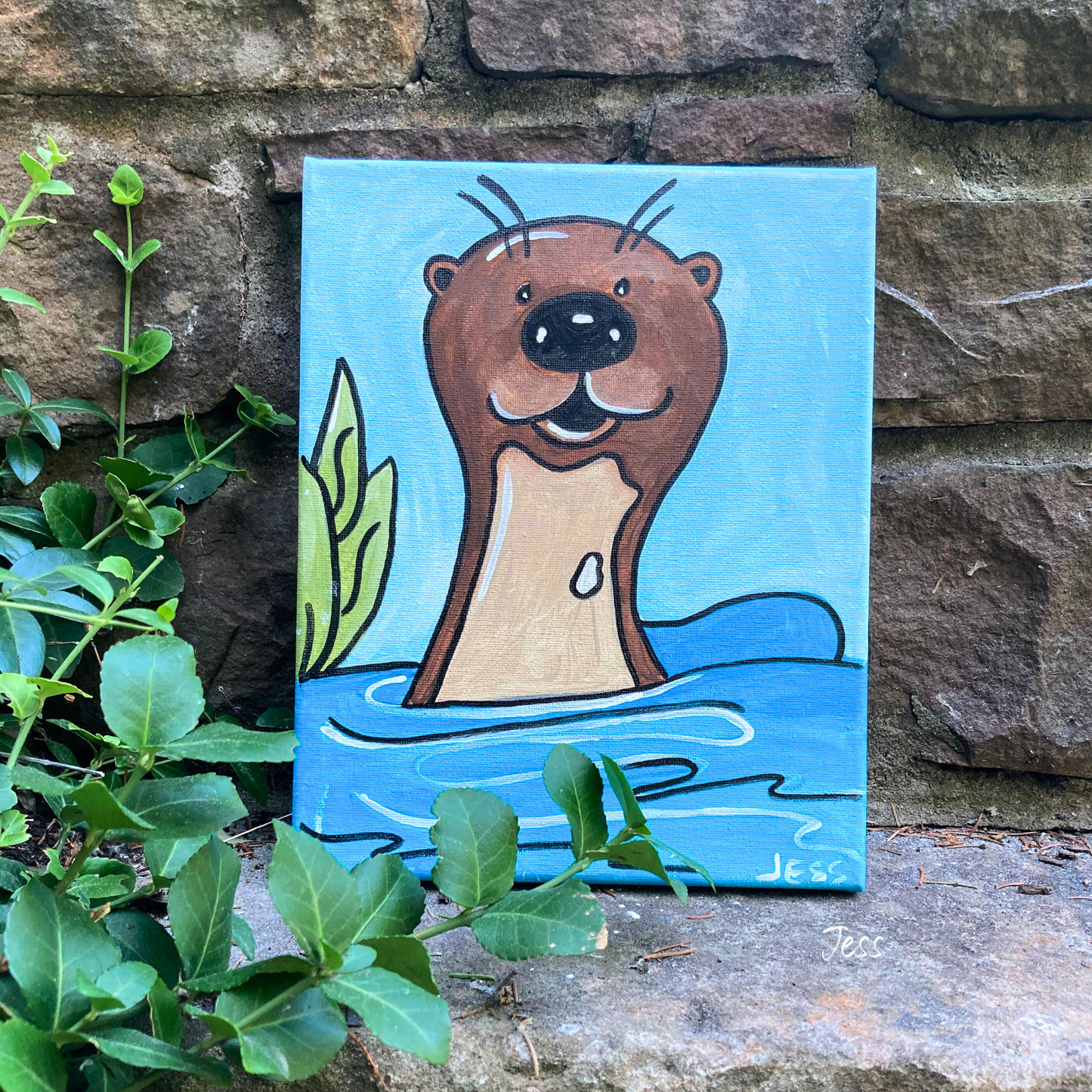Sea Otter Canvas Paint Art Kit
