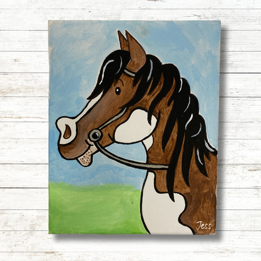Paint Horse Canvas Paint Art Kit