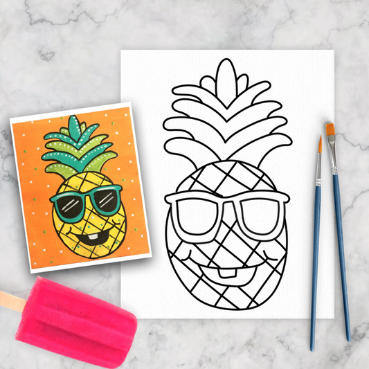 Pineapple Summer Art Paint Kit