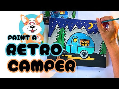 Retro Camper RV Finished Painting