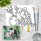 Zebra in Jungle Canvas Paint Art Kit