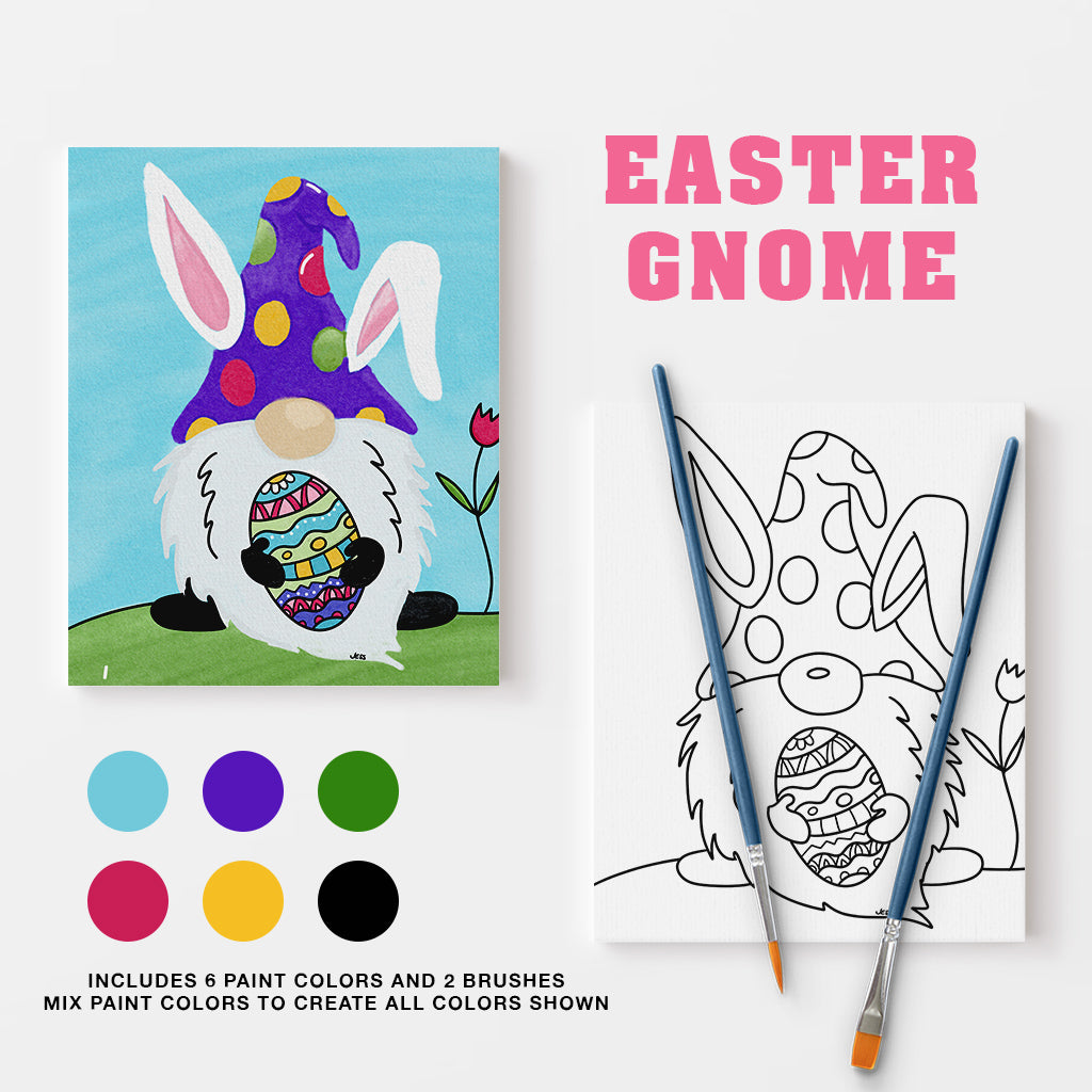 Easter Gnome Canvas Paint Kit