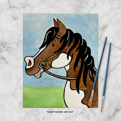 Paint Horse Canvas Paint Art Kit