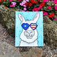 Llama Americana Canvas Paint Art Kit